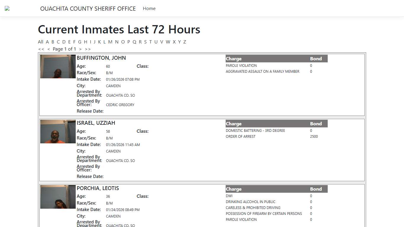 Inmates - ISOMS Portal